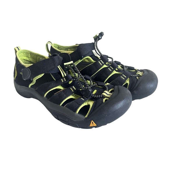 Keen Newport H2 Sandals Waterproof Shoes Outdoor Hiking Black Green Youth Boys 4